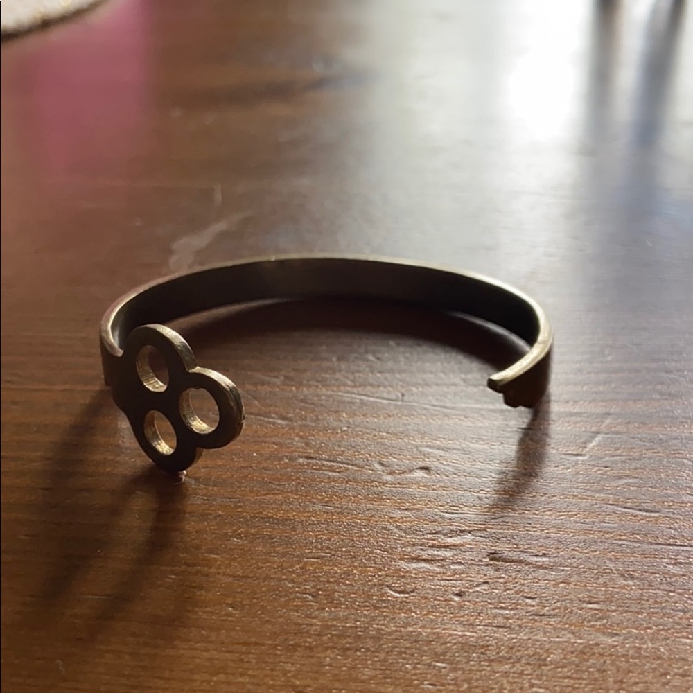 Gold Key cuff bracelet